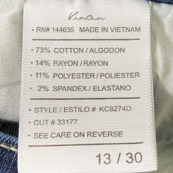 Kancan Womens Sz 30 Cassandra Midrise Super Skinny Jeans Stretch Distressed Knee - Picture 8 of 10
